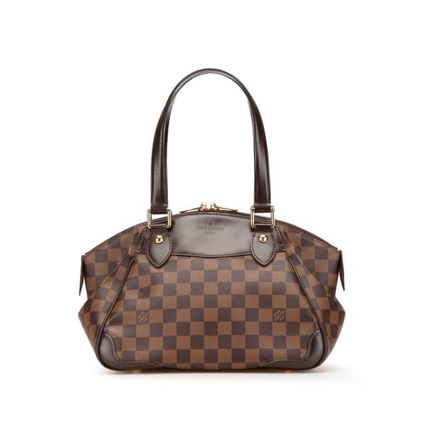Pre-owned Louis Vuitton Damier Ebene Verona PM Brown