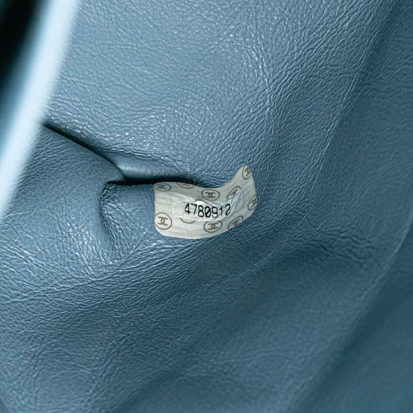 Pre-owned Chanel Denim Kelly Top Handle Bag Blue