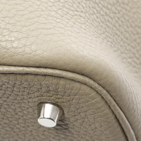 Pre-owned Hermès Clemence Picotin Lock 26 Green