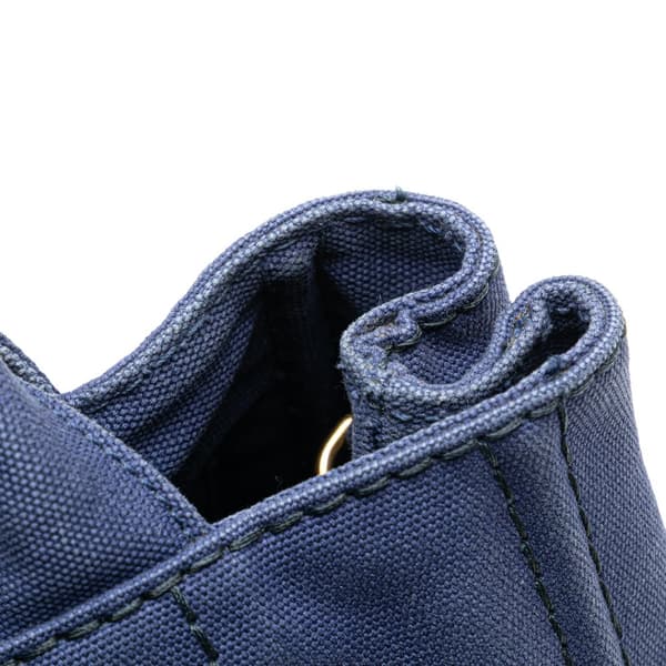 Pre-owned Prada Small Canvas Canapa Logo Satchel Blue
