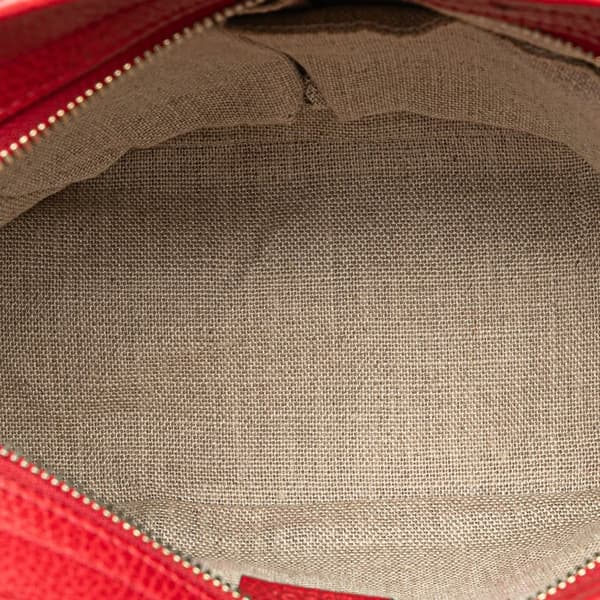 Pre-owned Gucci Small GG Canvas Bree Satchel Brown
