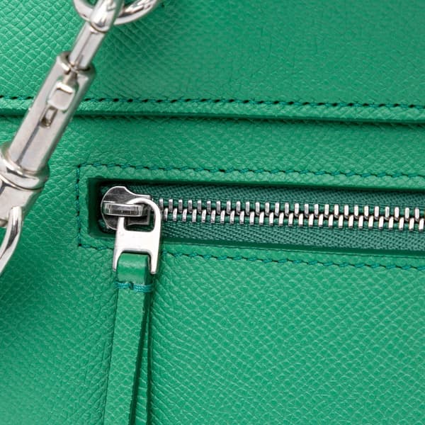 Pre-owned Celine Micro Grained Calfskin Belt Bag Green