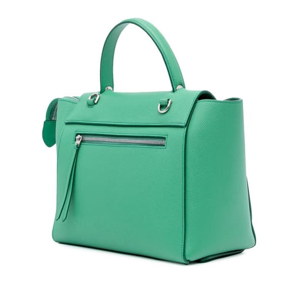 Pre-owned Celine Micro Grained Calfskin Belt Bag Green