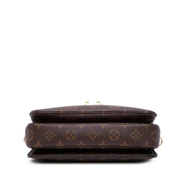 Pre-owned Louis Vuitton Monogram Pochette Metis Brown