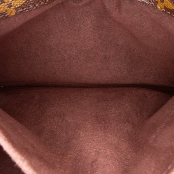 Pre-owned Louis Vuitton Monogram Pochette Metis Brown