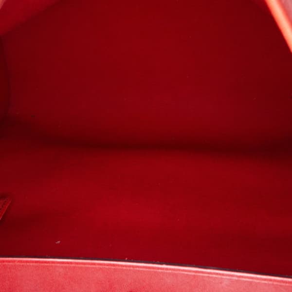 Pre-owned Hermès Toile Herbag Zip 31 Red