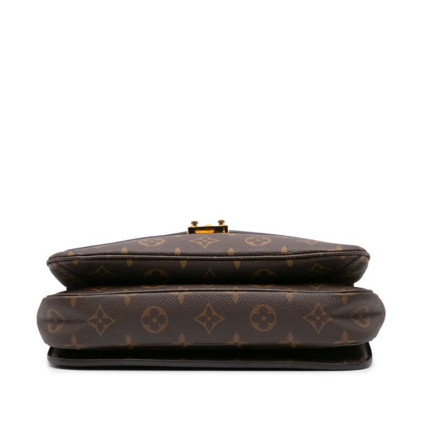 Pre-owned Louis Vuitton Monogram Pochette Metis Brown