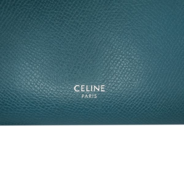 Pre-owned Celine Nano Grained Calfskin Belt Bag Blue