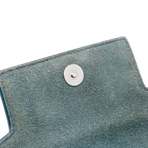 Pre-owned Celine Nano Grained Calfskin Belt Bag Blue