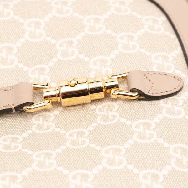 Pre-owned Gucci Mini GG Supreme Jackie 1961 Satchel Brown