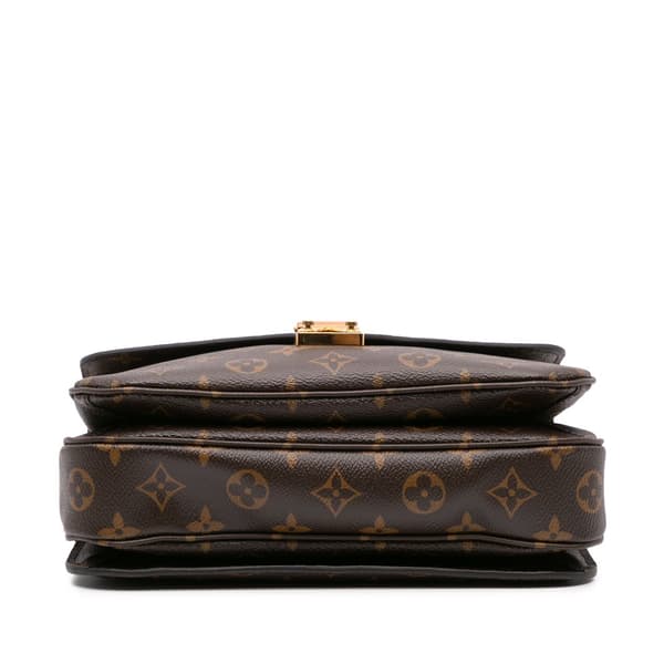 Pre-owned Louis Vuitton Monogram Pochette Metis Brown