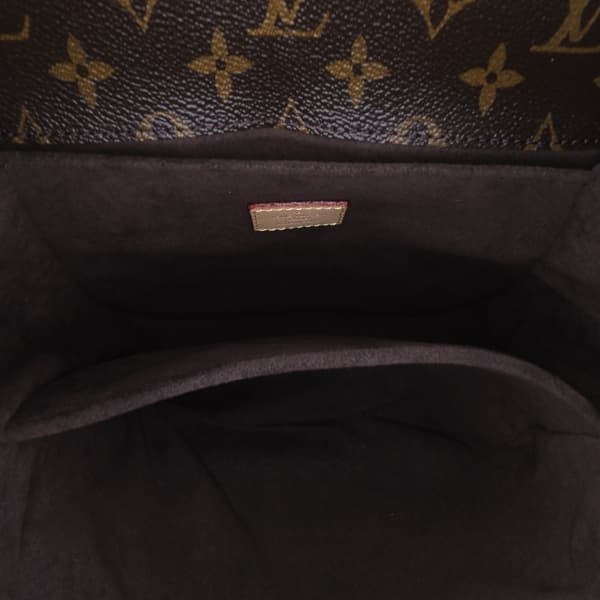 Pre-owned Louis Vuitton Monogram Pochette Metis Brown