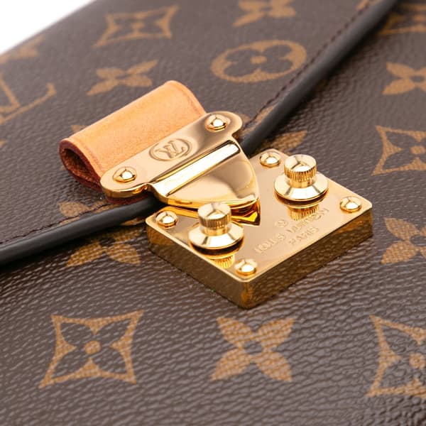 Pre-owned Louis Vuitton Monogram Pochette Metis Brown