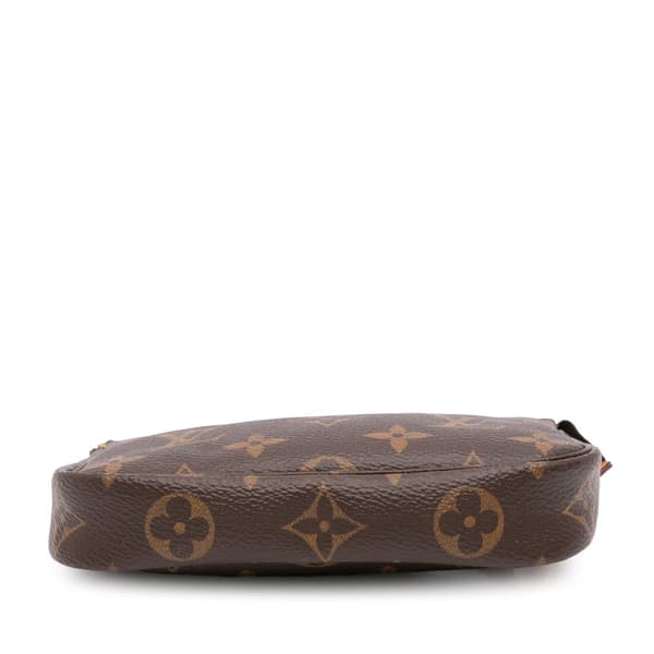 Pre-owned Louis Vuitton Monogram Mini Pochette Accessoires Brown