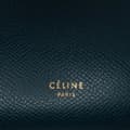Miniatyrbild 5 av 10: Pre-owned Celine Mini Grained Calfskin Belt Satchel Blue