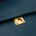 Miniatyrbild 7 av 10: Pre-owned Celine Mini Grained Calfskin Belt Satchel Blue