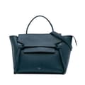 Miniatyrbild 1 av 10: Pre-owned Celine Mini Grained Calfskin Belt Satchel Blue