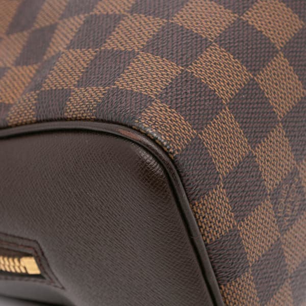 Pre-owned Louis Vuitton Damier Ebene Brera Brown