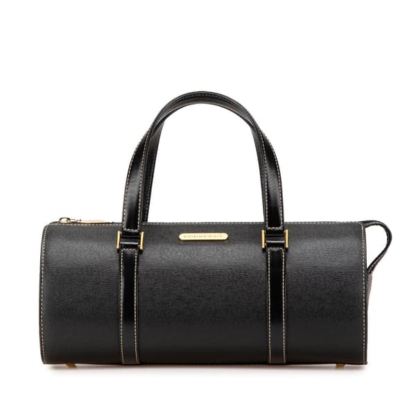 Pre-owned Burberry Leather Handbag Black
