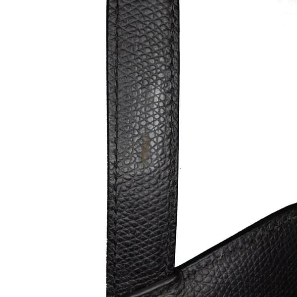 Pre-owned Dior Mini Grained Calfskin Saddle Black
