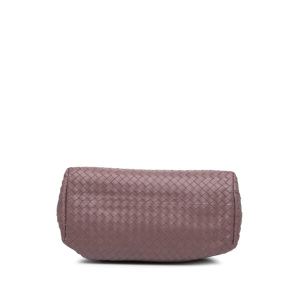 Pre-owned Bottega Veneta Medium Nappa Intrecciato Roma Satchel Purple