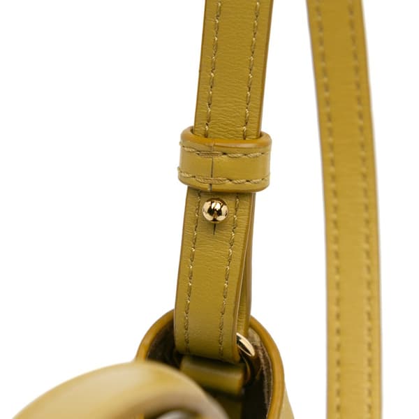 Pre-owned LOEWE Mini Calfskin Puzzle Fold Tote Yellow
