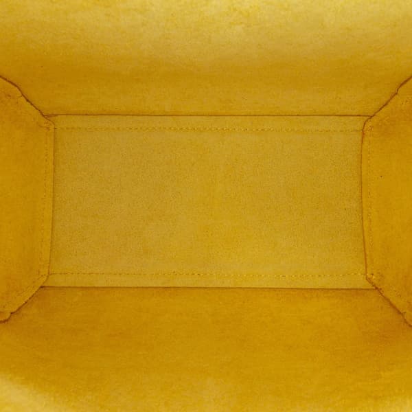 Pre-owned Celine Nano Grained Calfskin Belt Bag Yellow