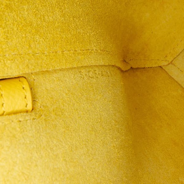Pre-owned Celine Nano Grained Calfskin Belt Bag Yellow