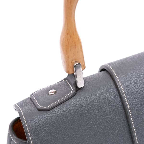 Pre-owned Goyard Mini Goyardine Saigon Souple Gray