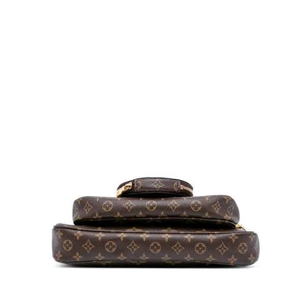 Pre-owned Louis Vuitton Monogram Multi Pochette Accessoires Brown