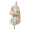 Miniatyrbilde 9 av 10: Pre-owned Dior Mini Patent Microcannage Lady Dior White