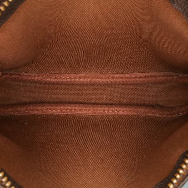 Pre-owned Louis Vuitton Monogram Mini Pochette Accessoires Brown