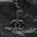 Pikkukuva 9 / 10: Pre-owned Chanel CC Quilted Crumpled Caviar Crave Tote Black