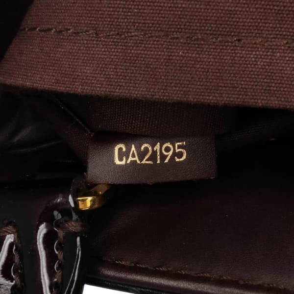 Pre-owned Louis Vuitton Monogram Vernis Montaigne BB Purple