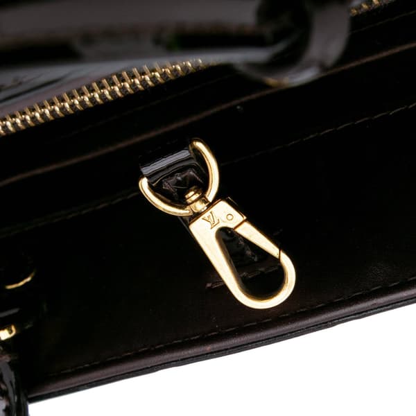 Pre-owned Louis Vuitton Monogram Vernis Montaigne BB Purple