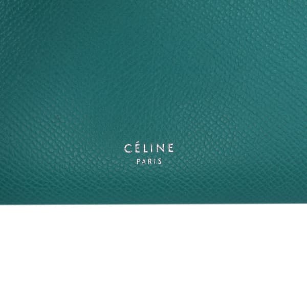 Pre-owned Celine Mini Grained Calfskin Belt Bag Green