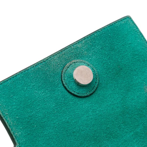 Pre-owned Celine Mini Grained Calfskin Belt Bag Green