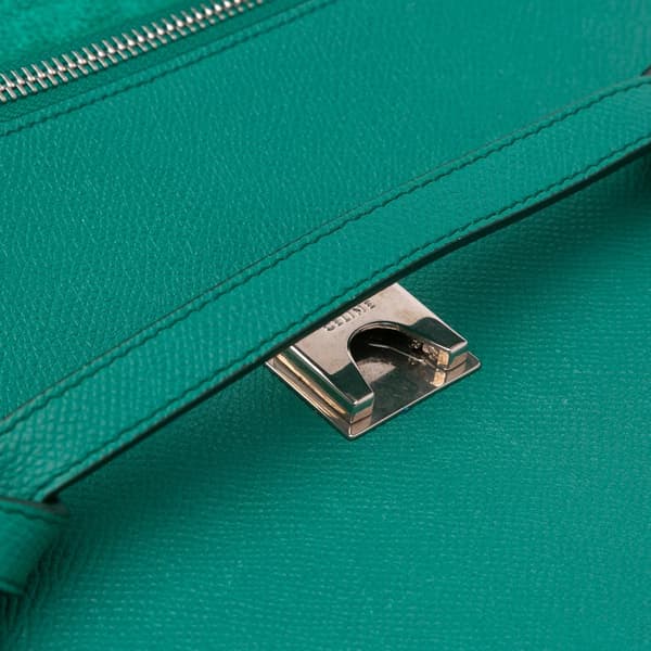 Pre-owned Celine Mini Grained Calfskin Belt Bag Green