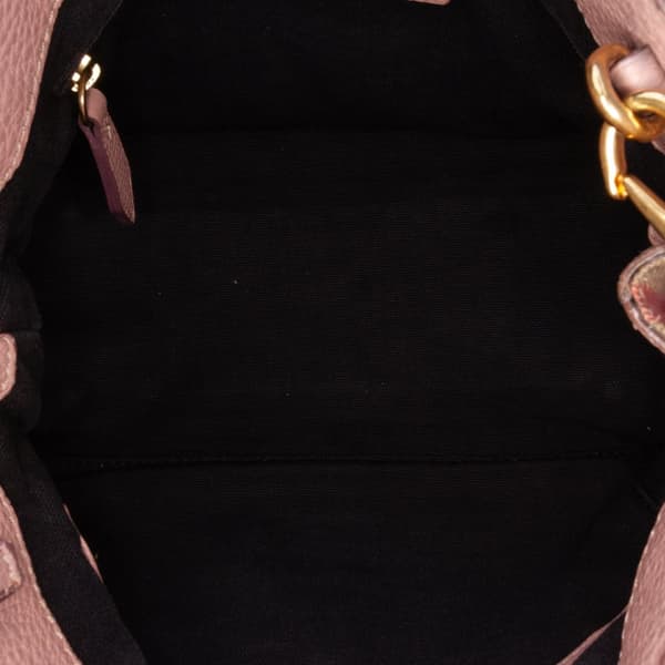 Pre-owned Burberry Small Calfskin and House Check Banner Bag Pink