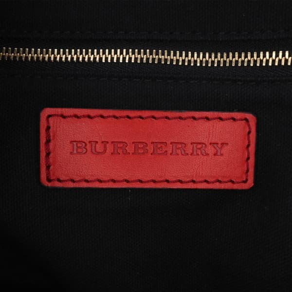 Pre-owned Burberry House Check Canvas Bridle Orchard Satchel Brown