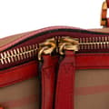 Miniatyrbild 7 av 10: Pre-owned Burberry House Check Canvas Bridle Orchard Satchel Brown