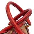 Miniatyrbild 9 av 10: Pre-owned Burberry House Check Canvas Bridle Orchard Satchel Brown