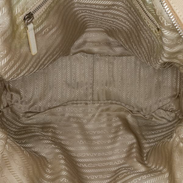 Pre-owned Prada Canvas Canapa Bauletto Brown