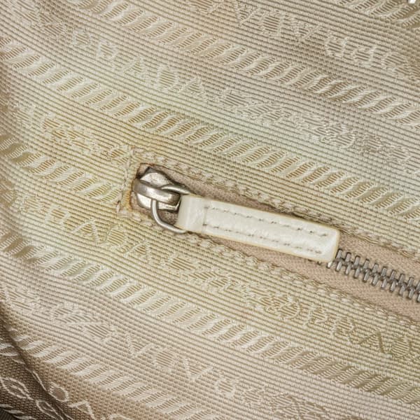 Pre-owned Prada Canvas Canapa Bauletto Brown