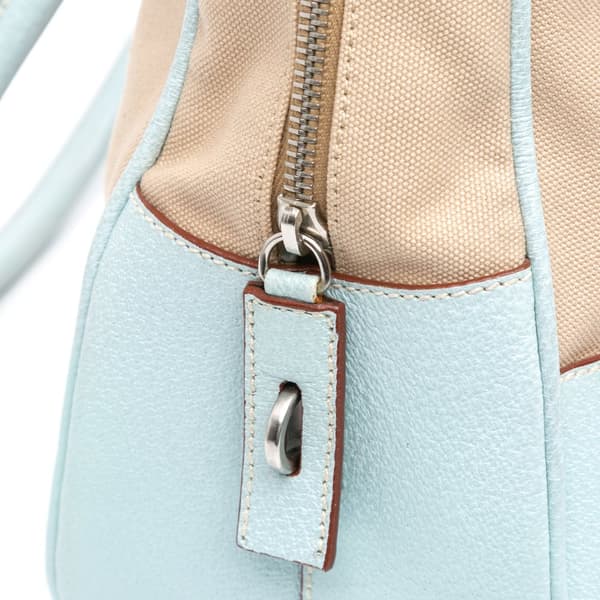 Pre-owned Prada Canvas Canapa Bauletto Brown