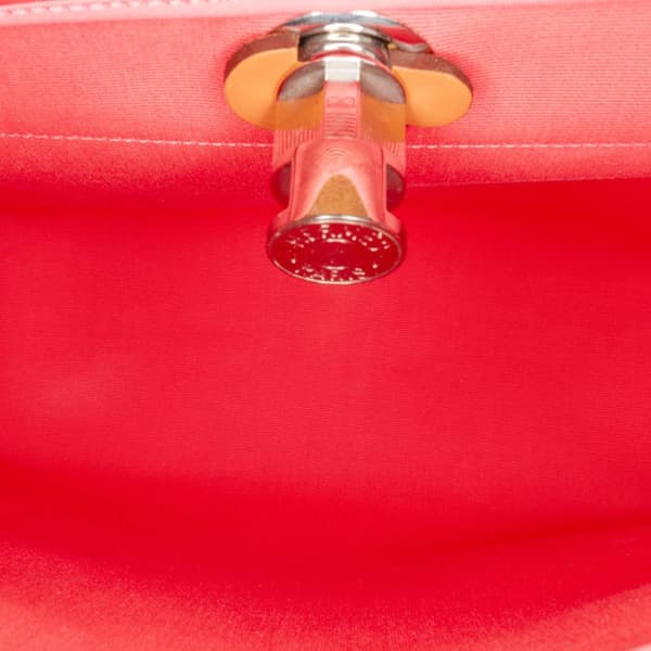 Pre-owned Hermès Toile Herbag Zip 31 Pink
