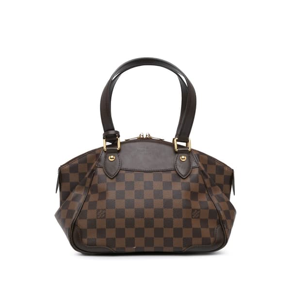 Pre-owned Louis Vuitton Damier Ebene Verona PM Brown