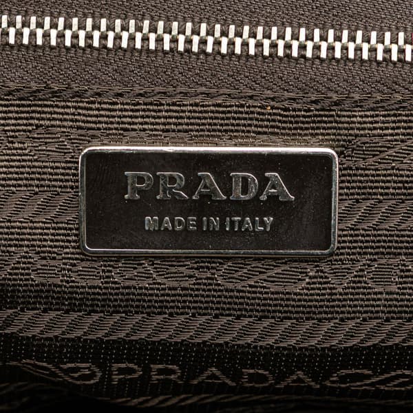 Pre-owned Prada Canvas Canapa Satchel Brown