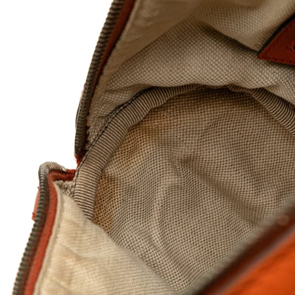 Pre-owned Gucci GG Canvas Web Joy Boston Bag Brown