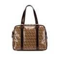 Pikkukuva 1 / 10: Pre-owned Fendi Zucchino Crystal Handbag Brown